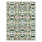 ミントモダンヴィンテージフランスのバラバタフライ テーブルクロス (正面)