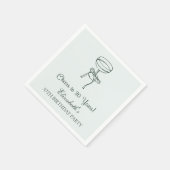 ミントモダン応援30年誕生日ナプキンス スタンダードカクテルナプキン (角)