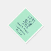 ミントモダン応援30年誕生日ナプキンス スタンダードカクテルナプキン (角)