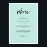 ミントモダン結婚ズの。ミニマルシンプルリストスクリプト メニュー<br><div class="desc">モダンミント結婚スクリプトのメニュー誕生日、記念日、その他のパーティーに適している。追加連絡品が要もしります。</div>