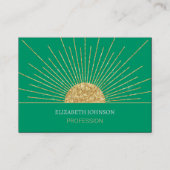 ミントモダン金ゴールドサンシャイン 名刺 (正面)