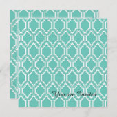 ミントモロッコ誕生日 招待状 (正面/裏面)