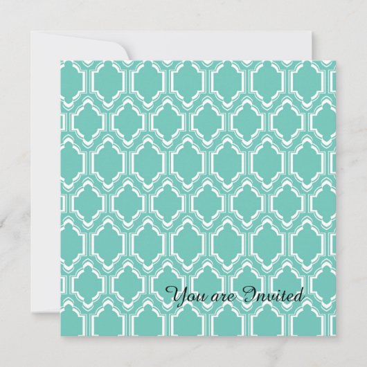 ミントモロッコ誕生日 招待状 (正面)