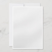 ミントモールドモダン結婚式招待状ポスター 招待状 (裏面)