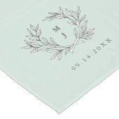 ミントモ素朴ノグラムリースレセプションテーブルランナー ショートテーブルランナー (コーナー)