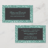 ミントルックグリッター名刺 名刺 (正面/裏面)