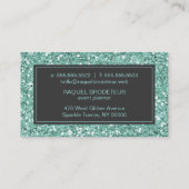 ミントルックグリッター名刺 名刺 (裏面)