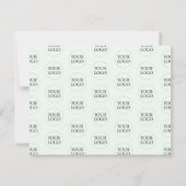 ミントレタリングビジネスパッケージサンキューカード サンキューカード (裏面)