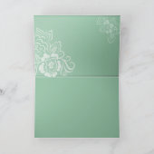 ミントレースのウェディング - サンクス サンキューカード (内部)