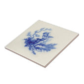 ミントンプッティチェルブシープフローブルーc.1875レプロ タイル (側面)