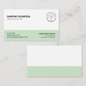 ミントヴィンテージツートーン名刺 名刺 (正面/裏面)