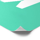 ミントヴィンテージ服ピングラフィックランドリールームアート ポスター (角)