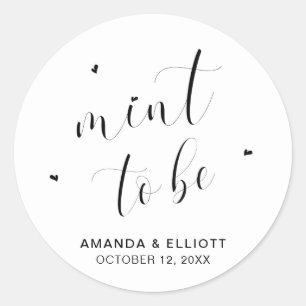 ミントーベハートエレガントミンツ結婚式の引き出物 ラウンドシール