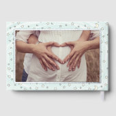 ミント不気味キュートこうもりハロウィーンベイビーシャワー ゲストブック (裏面)