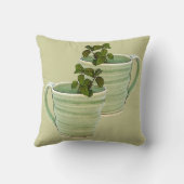 ミント写真付きスパイラルグリーンカップ クッション (裏面)