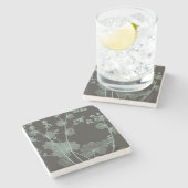 ミント及び木炭自然勉強I ストーンコースター (横)