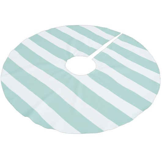 ミント名門私立校風のストライプ ブラッシュドポリエステルツリースカート (アングル)