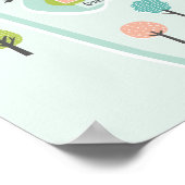 ミント図解入りの、写真付きのバックのライデン市地図 ポスター (角)