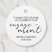 ミント婚約サンキュー フェイバータグ (正面)