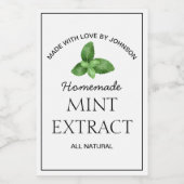 ミント抽出ラベル ワインラベル (シングルラベル)