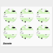 ミント抽象芸術ギフトラベルシール ラウンドシール (シート)