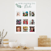 ミント植物写真シャワーゲーム ポスター (キッチン)