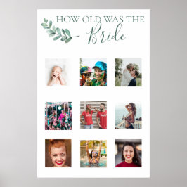 ミント植物写真シャワーゲーム ポスター