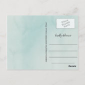 ミント水彩大学院Save The Date Photo ポストカード (裏面)