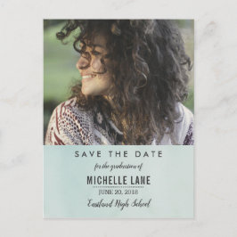 ミント水彩大学院Save The Date Photo ポストカード