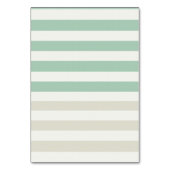 ミント淡い色のと白ストライプ色 テーブルナンバー (裏面)