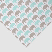 ミント灰色のベビー象のティッシュペーパー 薄葉紙 (詳細)