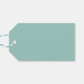 ミント無地のグリーンカラーミニマル ギフトタグ (裏面横)