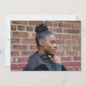 ミント祝ングリーン卒業 招待状 (裏面)