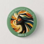 ミント祝国際的アールデコの日 缶バッジ (正面)