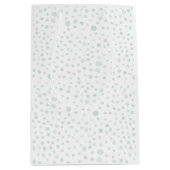 ミント紙吹雪ウォーターカラードット抱き枕 ミディアムペーパーバッグ (正面)