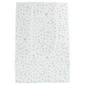 ミント紙吹雪ウォーターカラードット抱き枕 ミディアムペーパーバッグ (裏面)