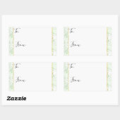 ミント紙吹雪ドット金ゴールドからクリスマスステッカー 長方形シール (シート)