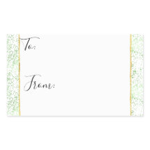 ミント紙吹雪ドット金ゴールドからクリスマスステッカー