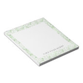 ミント紙吹雪ドット ノートパッド (アングル)