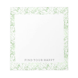 ミント紙吹雪ドット ノートパッド