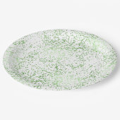 ミント紙吹雪ドット ペーパープレート (アングル)