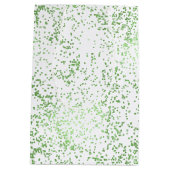 ミント紙吹雪ドット ミディアムペーパーバッグ (裏面)