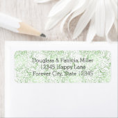 ミント紙吹雪ドット ラベル (インサイチュ)