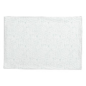 ミント紙吹雪水色ドットピローケース 枕カバー (裏面)