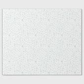 ミント紙吹雪水色ドットラッピング紙 ラッピングペーパー (フラット)