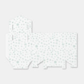 ミント紙吹雪水色ドット優先ボックス フェイバーボックス (折り畳みなし)