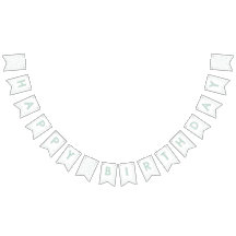 ミント紙吹雪水色ドット束フラグ