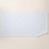 ミント紙吹雪水色ドット ビーチタオル (正面)