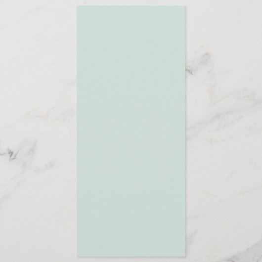 ミント素朴グリーンウォーターフローラ結婚ズ メニュー (裏面)