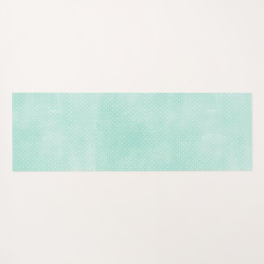 ミント素朴&イエローボホジオモダンパーソナライズされた ヨガマット (裏面(横))